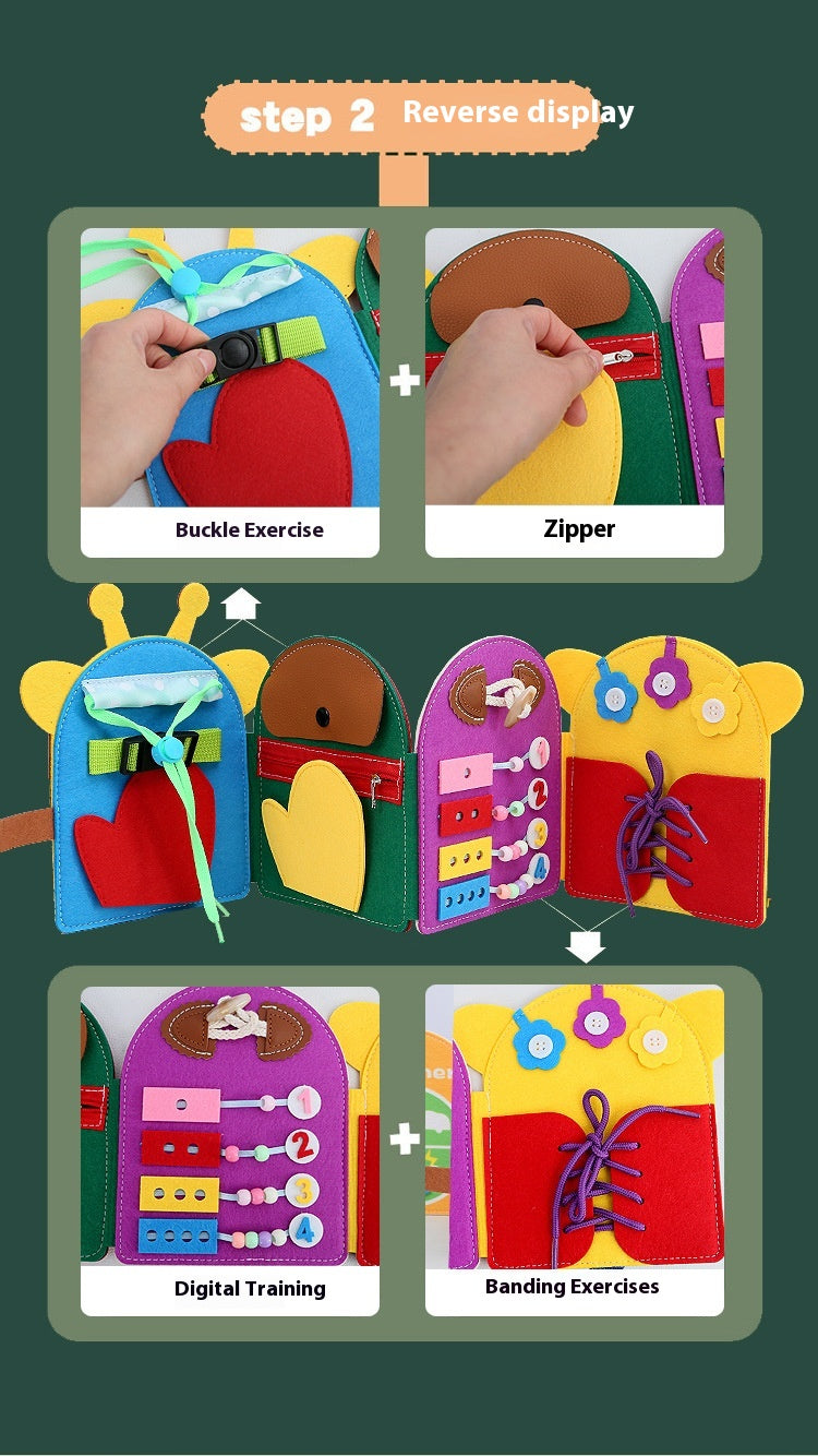 Shaped Giraffe Colored Felt Learning Board 🇨🇳