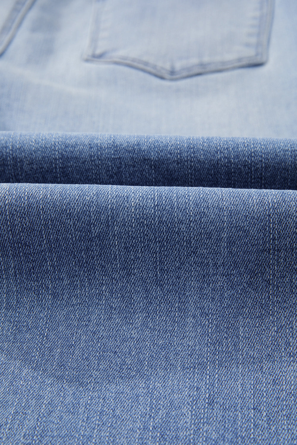 Beau Blue Mineral Wash Raw Hem High Waist Flared Jeans 🇨🇳