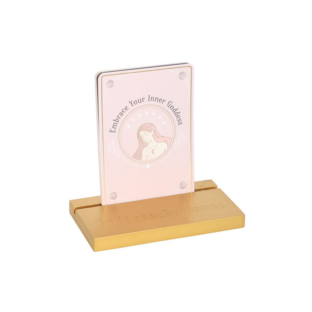 Goddess Energy Affirmation Cards with Wooden Stand 🇬🇧
