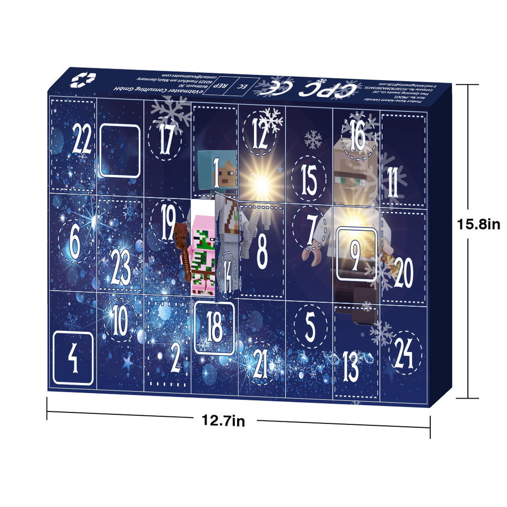Digital Countdown Blind Box Assembling Building Blocks Pixel Robot Game Children Gift 🇨🇳