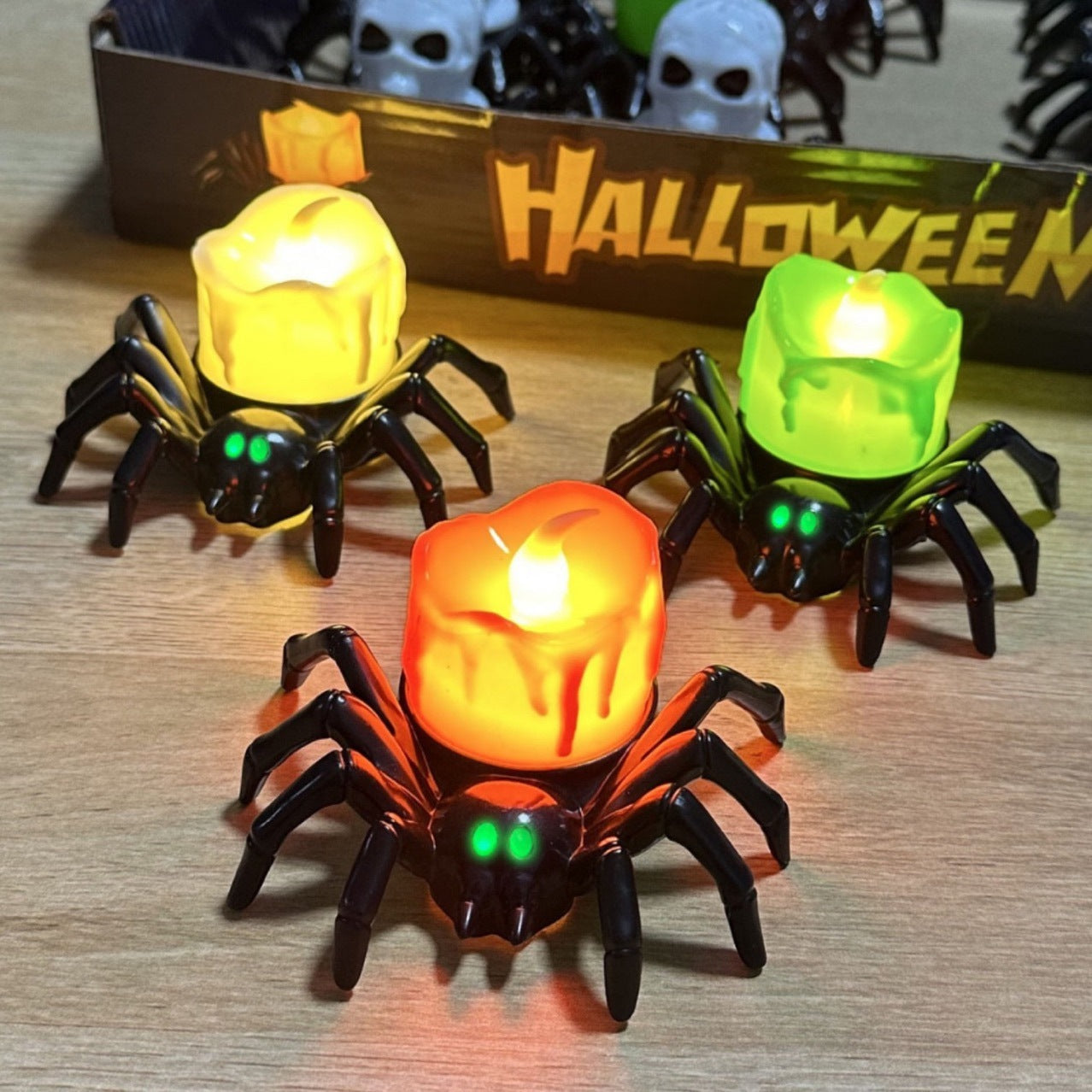 Halloween Pumpkin Spider Candle Light Decoration Props 🇨🇳