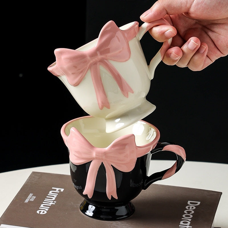 Original Design Girl Heart Bow Mug 🇨🇳