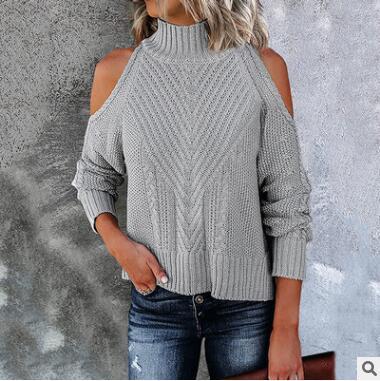 Autumn And Winter New Off-shoulder Sweater Ladies 🇨🇳