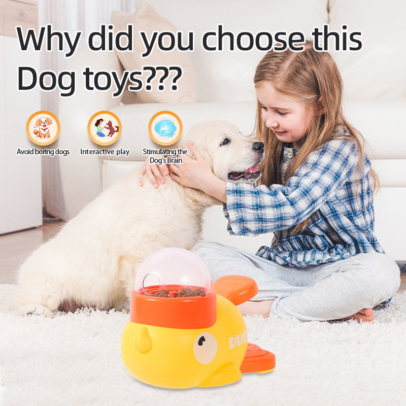 Dog Puzzle Feeder Interactive Pet Food Treat Dispenser Cartoon Duck Design Anti-slip Pets Automatic Feeder Toys For Dog Training Pet Products 🇨🇳