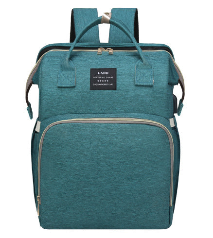 Folding Crib Fashion Maternal And Baby Large-capacity Double Shoulder Dad Backpack 🇨🇳