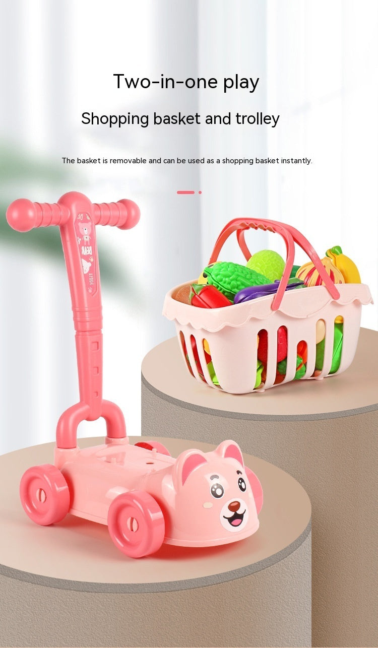 Children's Supermarket Kitchen Toy Simulation Trolley 🇨🇳