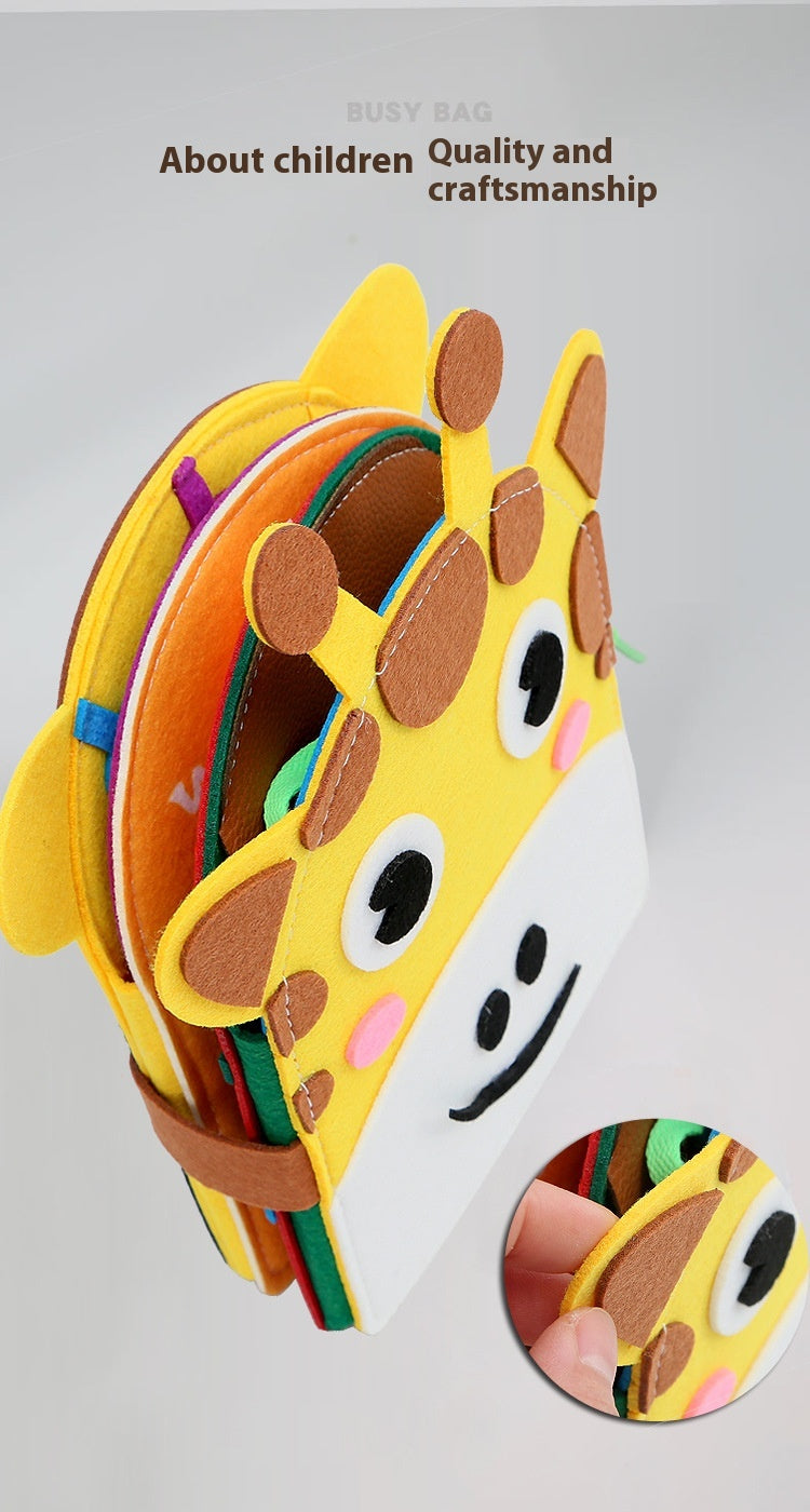 Shaped Giraffe Colored Felt Learning Board 🇨🇳