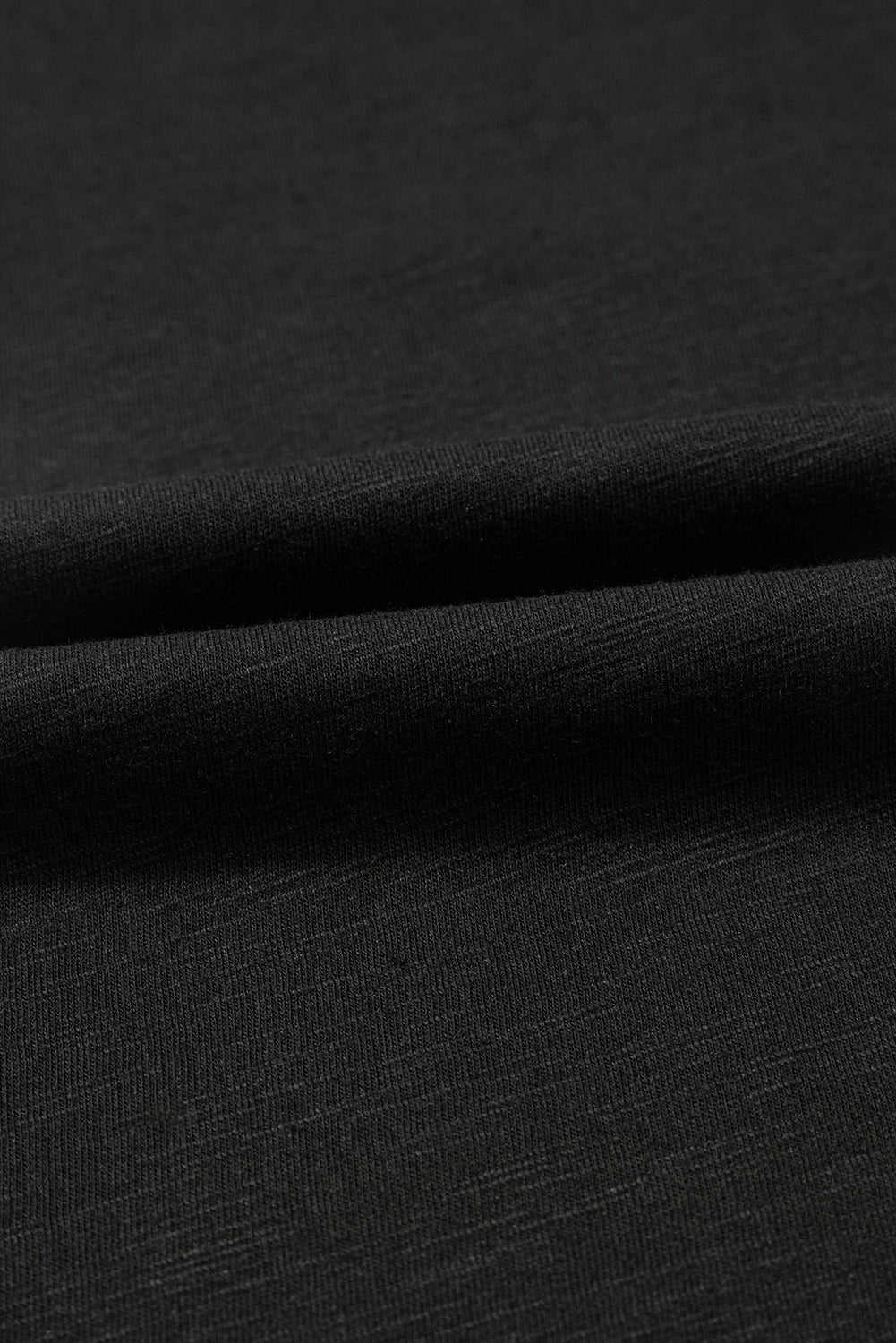 Black Layered Ruffle Short Sleeve Round Neck Top 🇨🇳