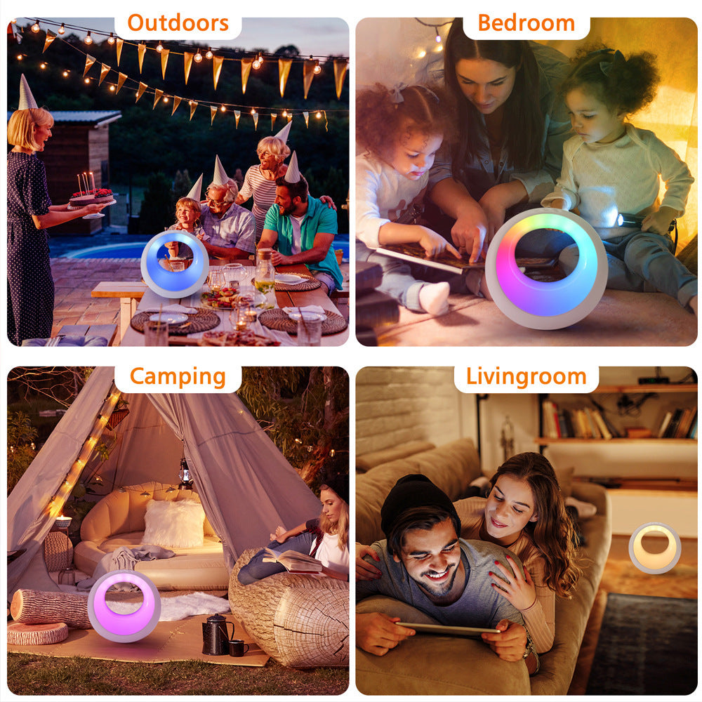 Creative Touch Small Night Lamp RGB Color Changing Remote Control Desk Lamp 🇨🇳
