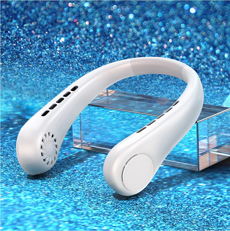 New Mini Neck Fan Portable Bladeless Hanging Neck Rechargeable Air Cooler Mini Summer Sports Fans 🇨🇳