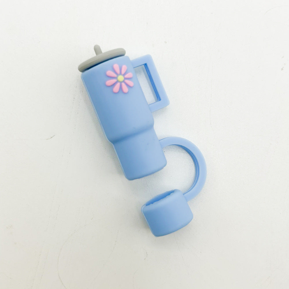 Outdoor Cup Lid Straw Cap Silicone Anti-plug Accessories 🇨🇳