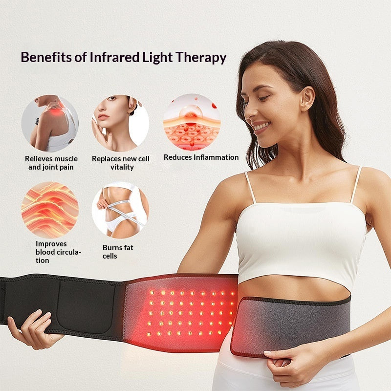 Multi-functional Red-light Therapeutic Waist Belt With Dual-band Pulses 🇨🇳