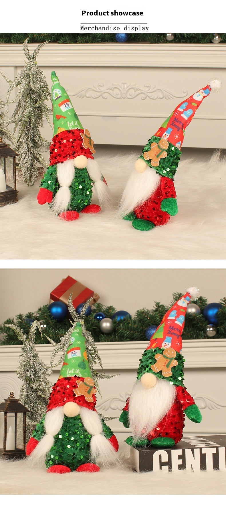Christmas Gingerbread Man Faceless Doll Ornaments 🇨🇳