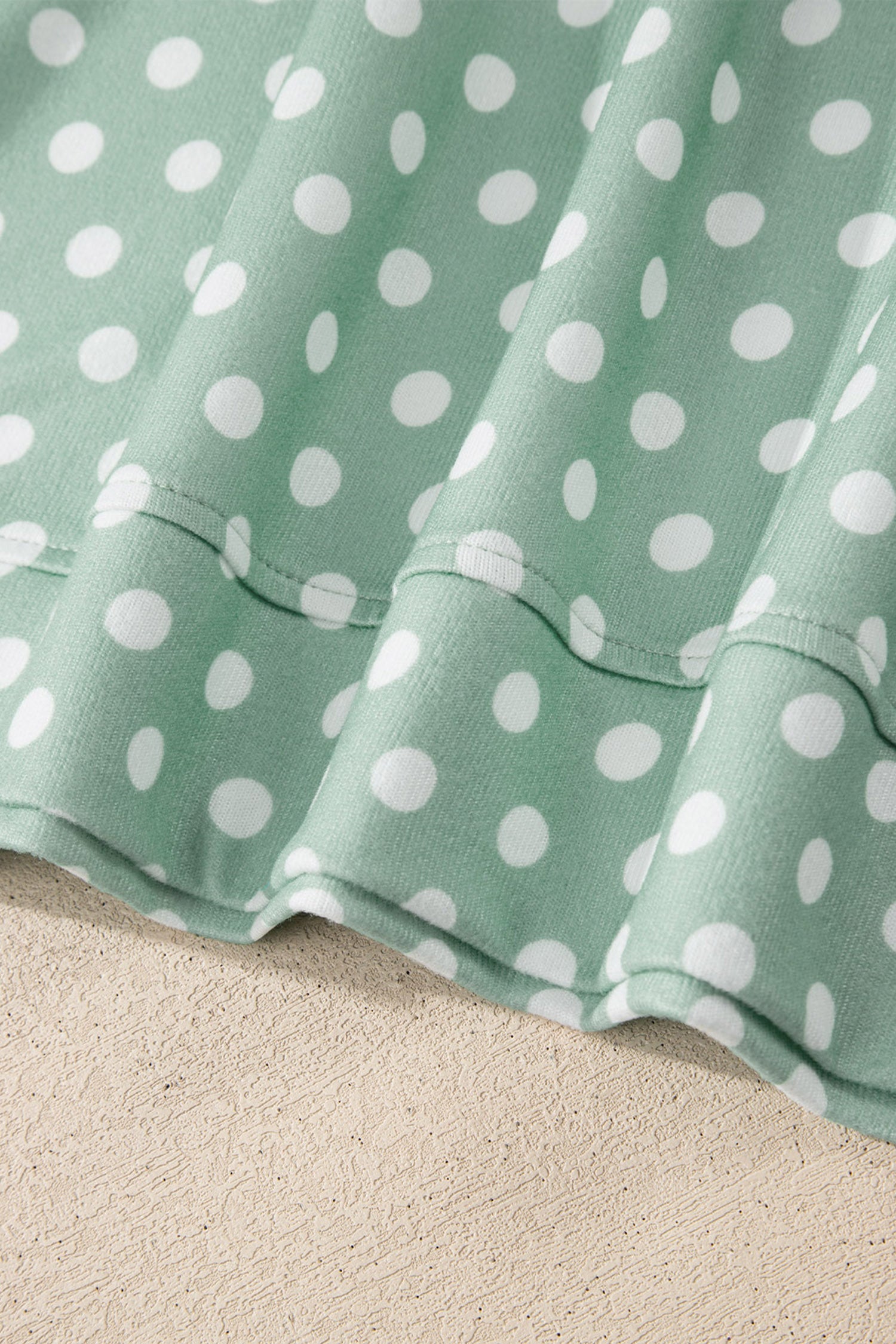 Green Polka Dot Print Short Set 🇺🇸