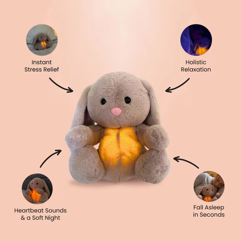 Breathing Rabbit Soothing Sensory Plush Toy With Relieve Anxiety Bunny Comforter Breathes For Newborn Baby 🇨🇳
