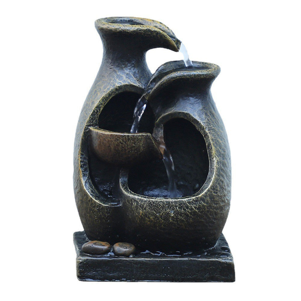 Creative Tabletop European Style Water Fountain Decoration 🇨🇳