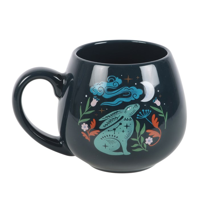 Midnight Hare Rounded Mug 🇬🇧