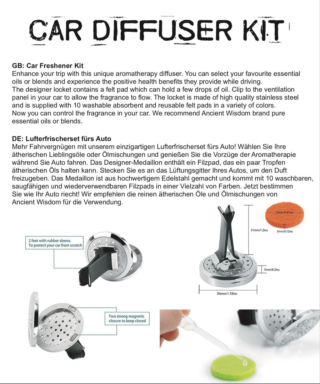 Car Diffuser Kit - Tree of Life - 30mm 🇬🇧