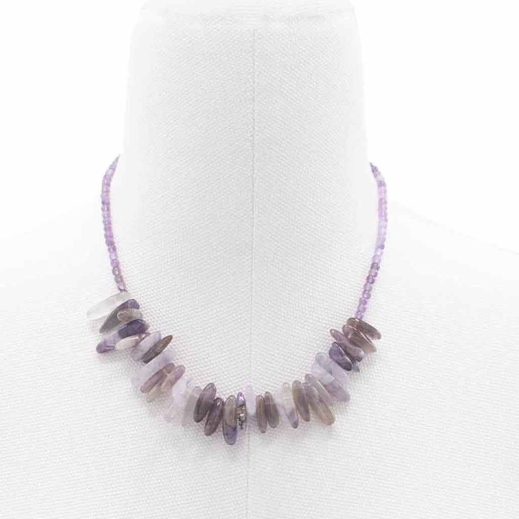 Longstone Gem Necklace - Amethyst 🇬🇧