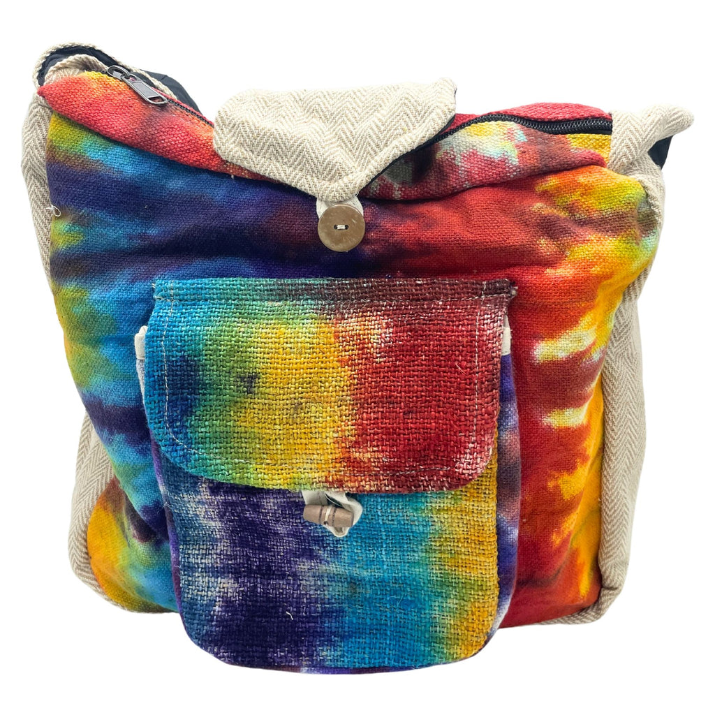 Tiedye Hemp Study Bag with Front Pocket 🇬🇧