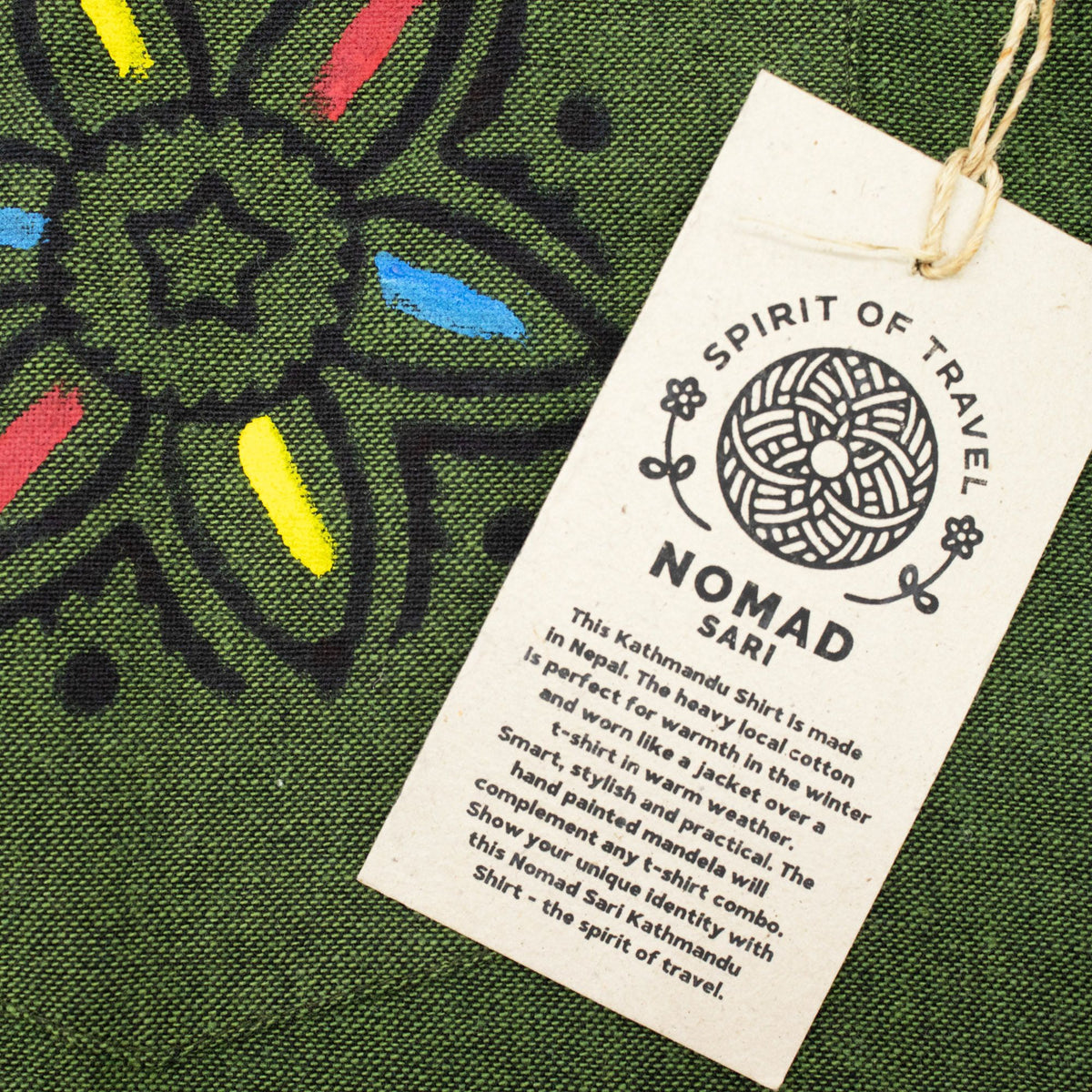 Nomad Sari Kathmandu Shirt - Forest Green - Large 🇬🇧