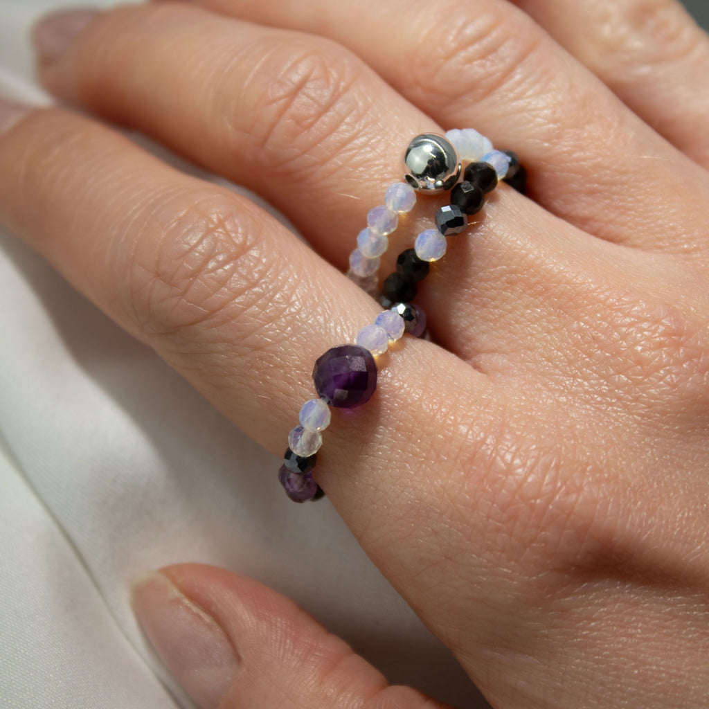 Nymph Spirit Gemstone Ring Set - Full Moon 🇬🇧