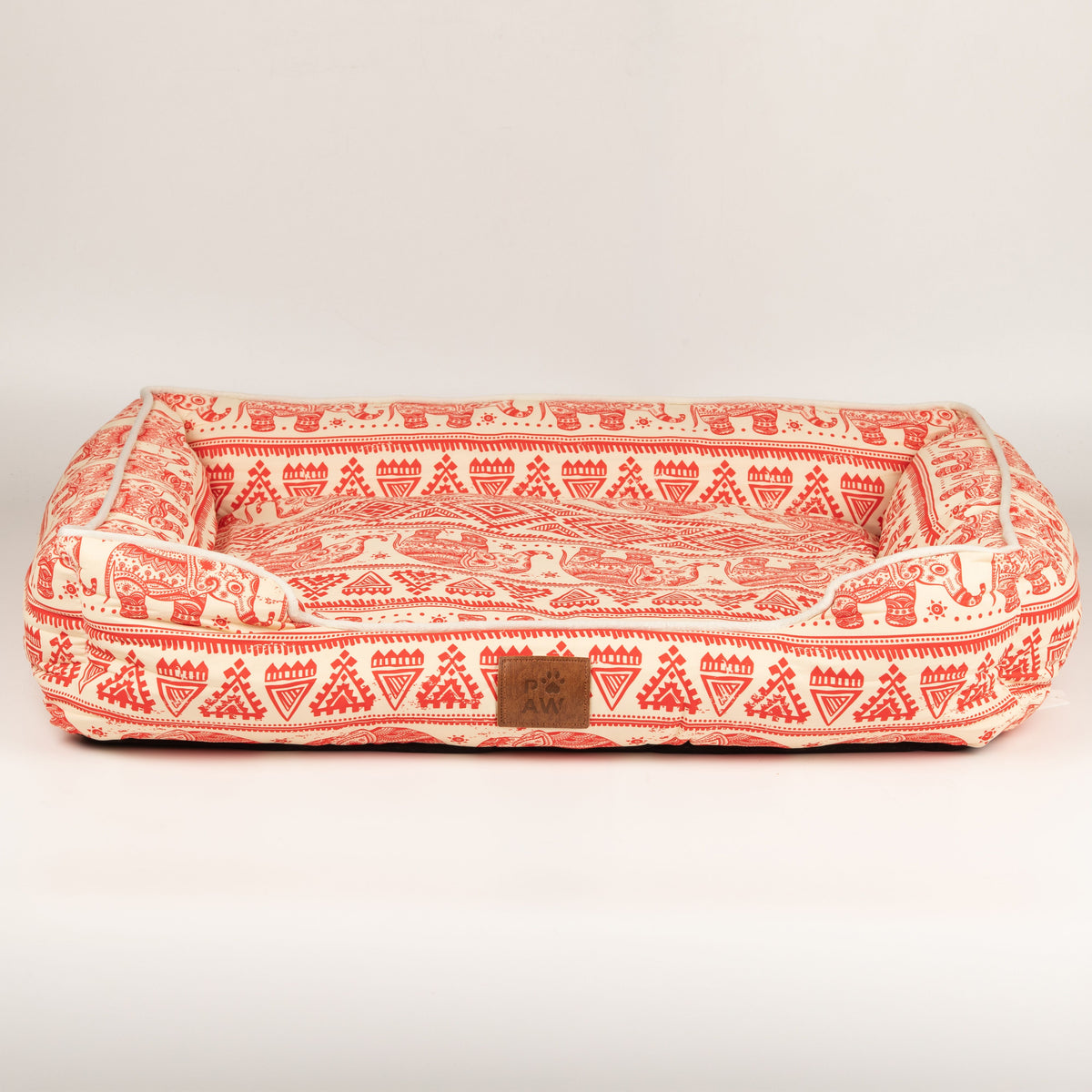 PAW Bed – Lucky Elephant – Red – 60 × 50 × 14cm 🇬🇧