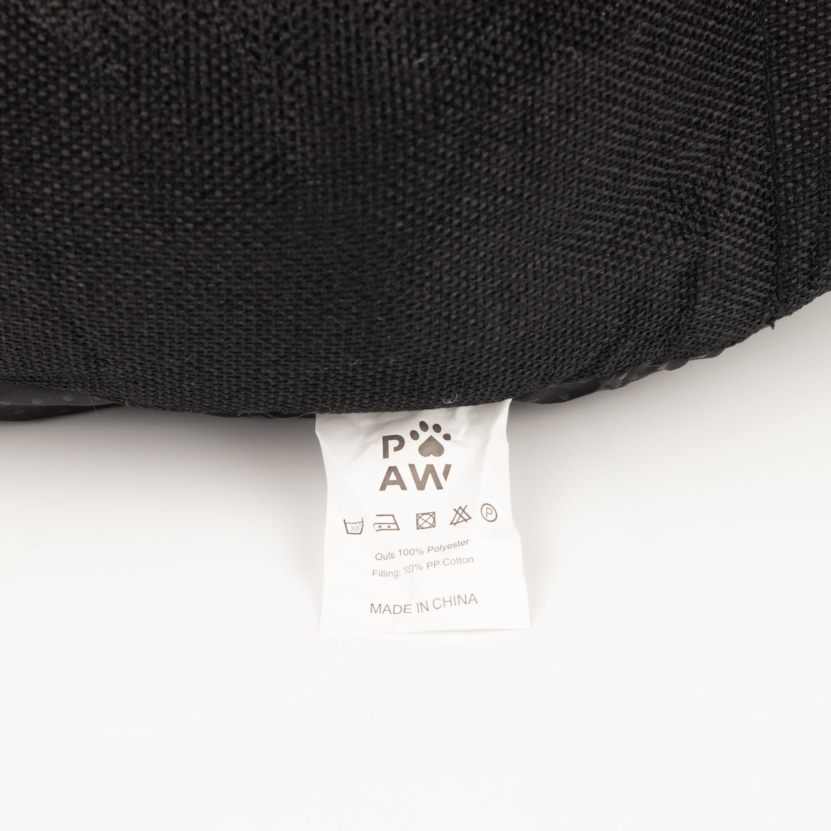 PAW Bed – Large Royal Crown – Black & Grey – 50 × 50 × 26cm 🇬🇧