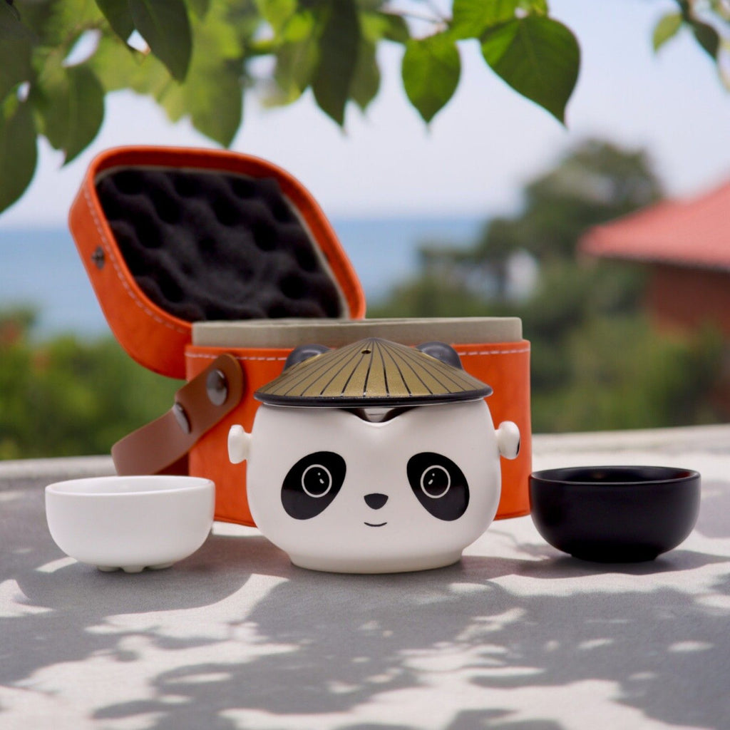 Kung Fu Panda Teapot Set - Two Cups - Travel Pack 🇬🇧