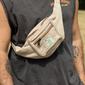 Cotton Hemp Style Belt (or Fanny) Bag - Natural 🇬🇧