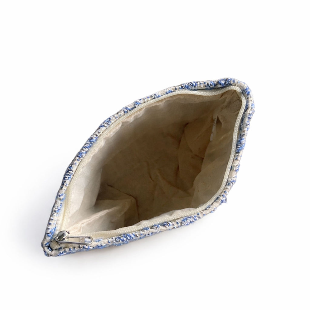 Nomad Sari Indian Jacquard Toiletry Bag - Indigo Echo 🇬🇧