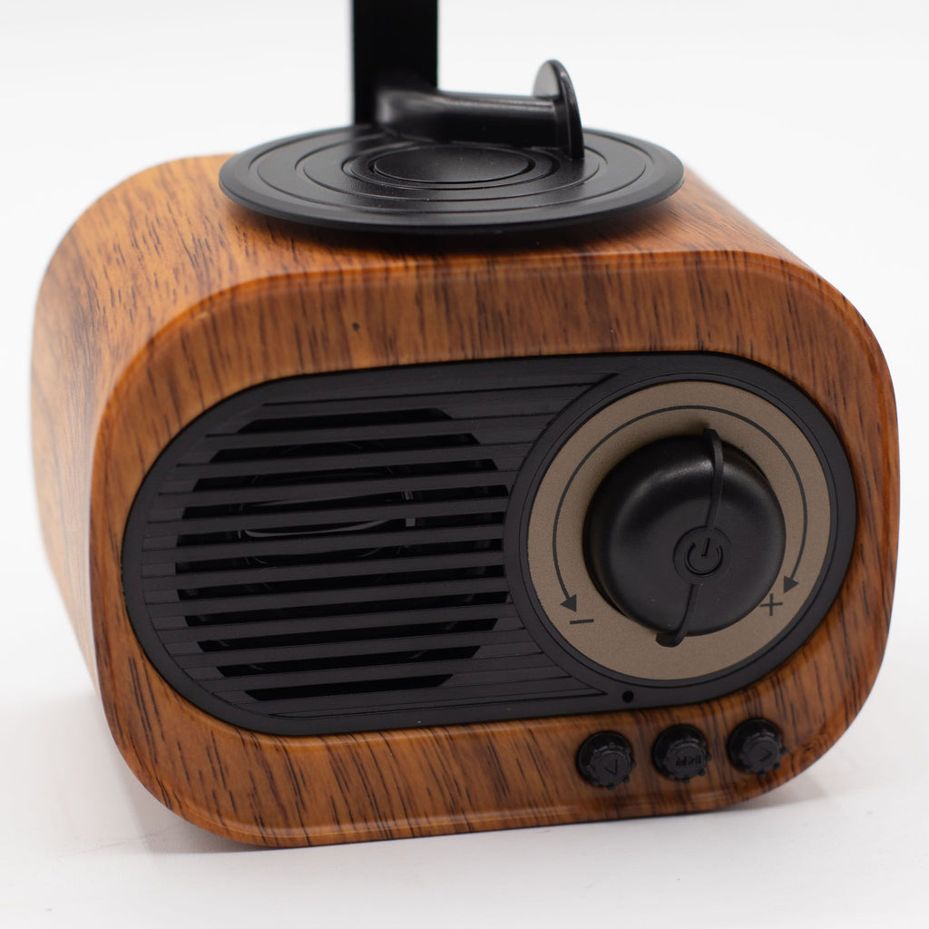 Retro Mini Gramophone Speaker - Bluetooth & FM Radio - 5 watt x 1 🇬🇧