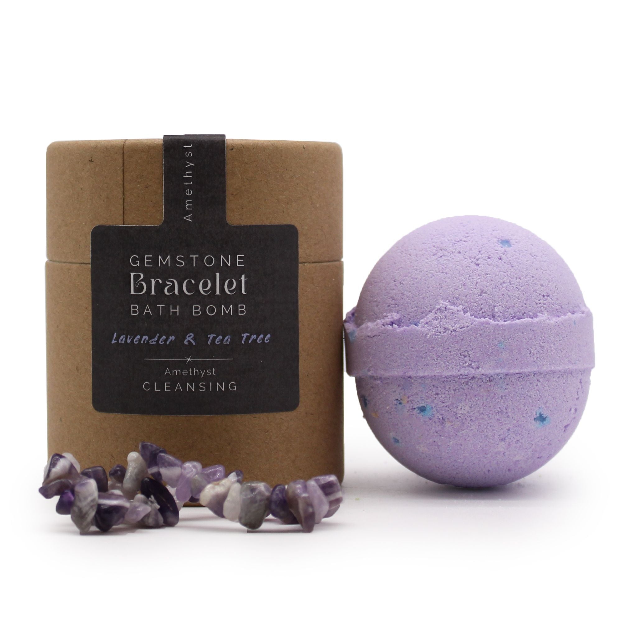 Amethyst Gem Bracelet Bath Bomb 🇬🇧