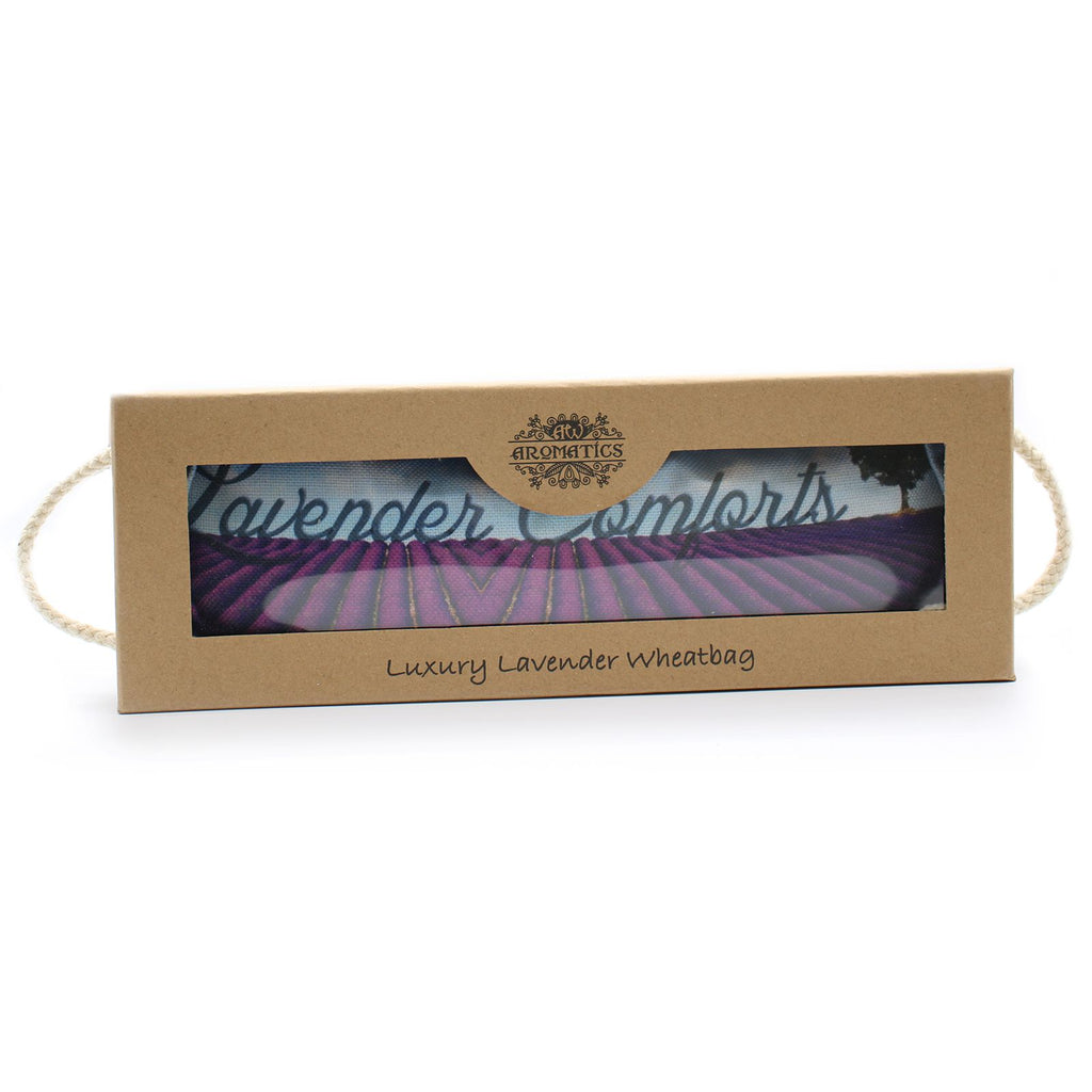 Luxury Lavender Wheat Bag in Gift Box - Lavender Comforts 🇬🇧
