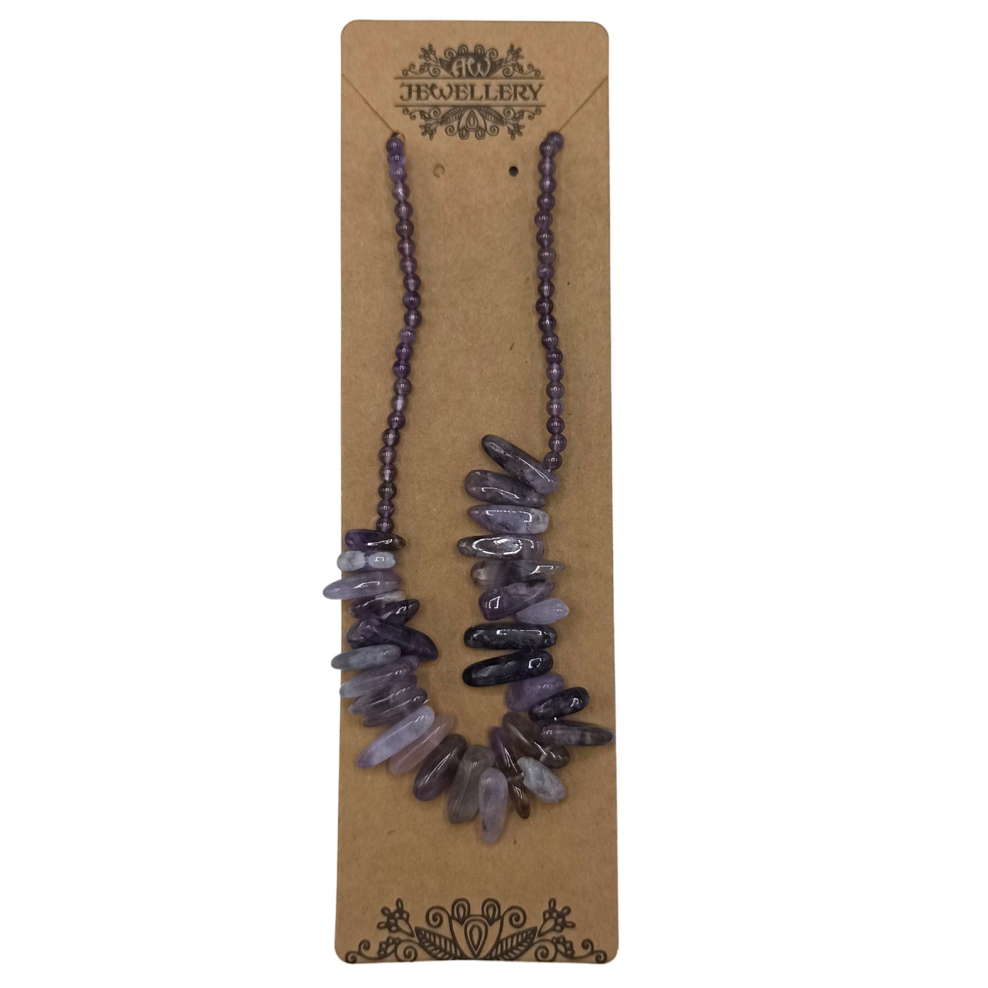 Longstone Gem Necklace - Amethyst 🇬🇧