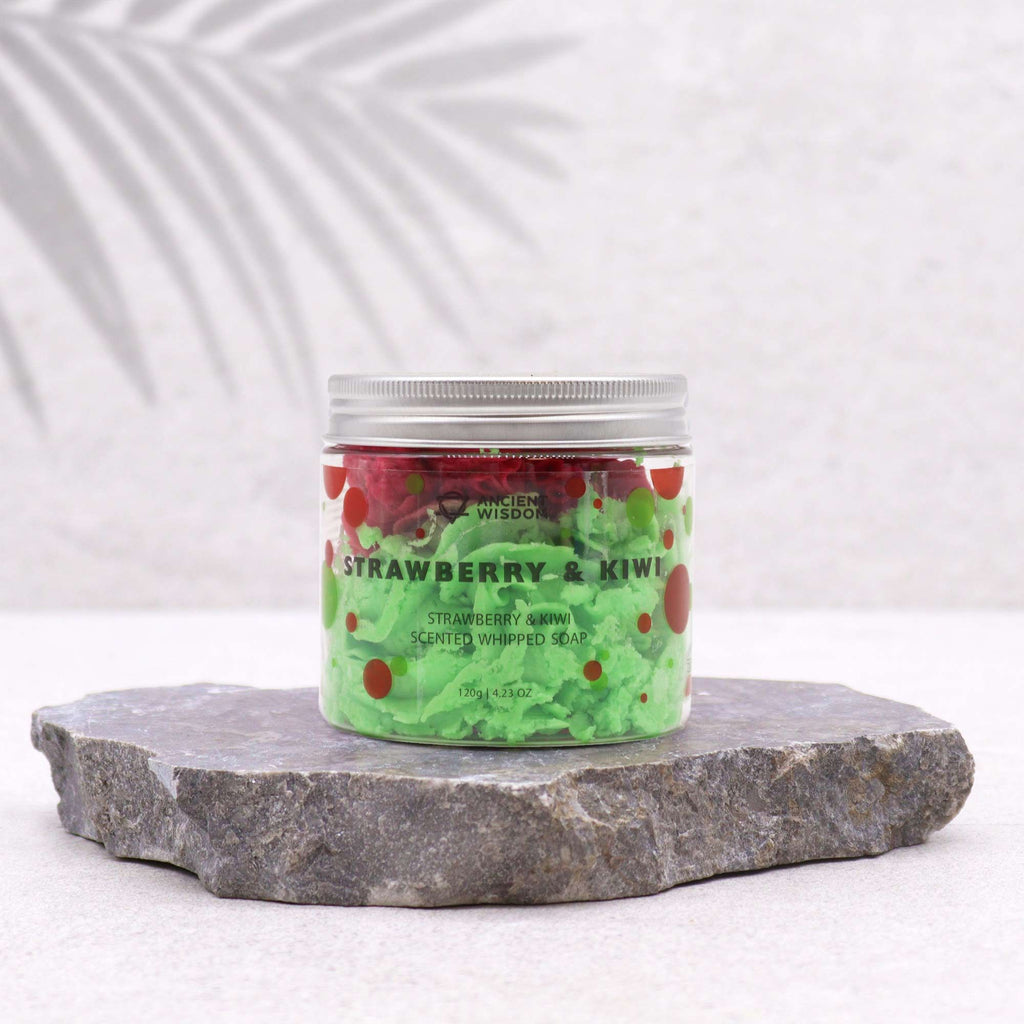 Strawberry & Kiwi Whipped Soap 120g 🇬🇧