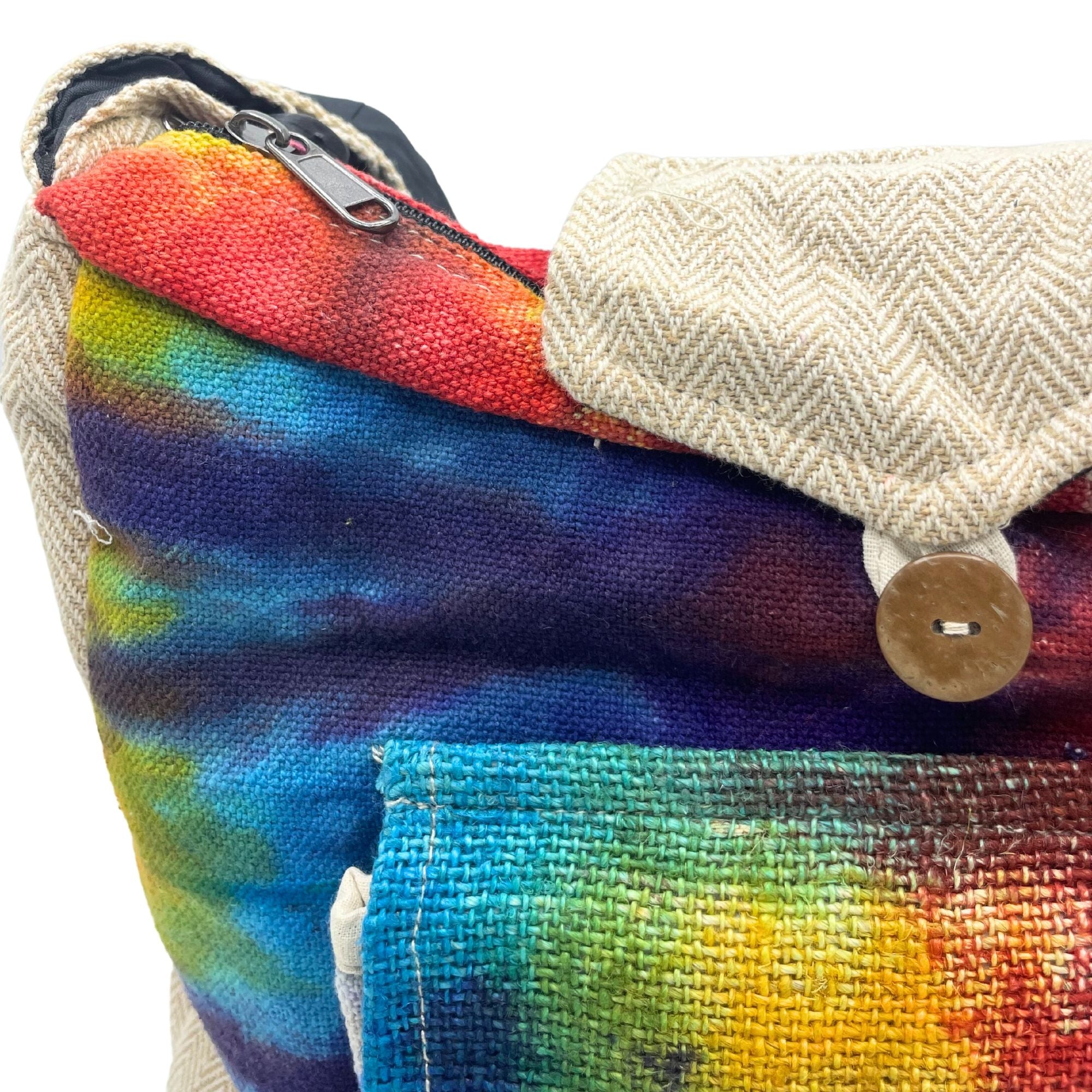 Tiedye Hemp Study Bag with Front Pocket 🇬🇧