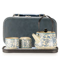 Travel Teapot Set & Two Cups - China Ru Blue 🇬🇧