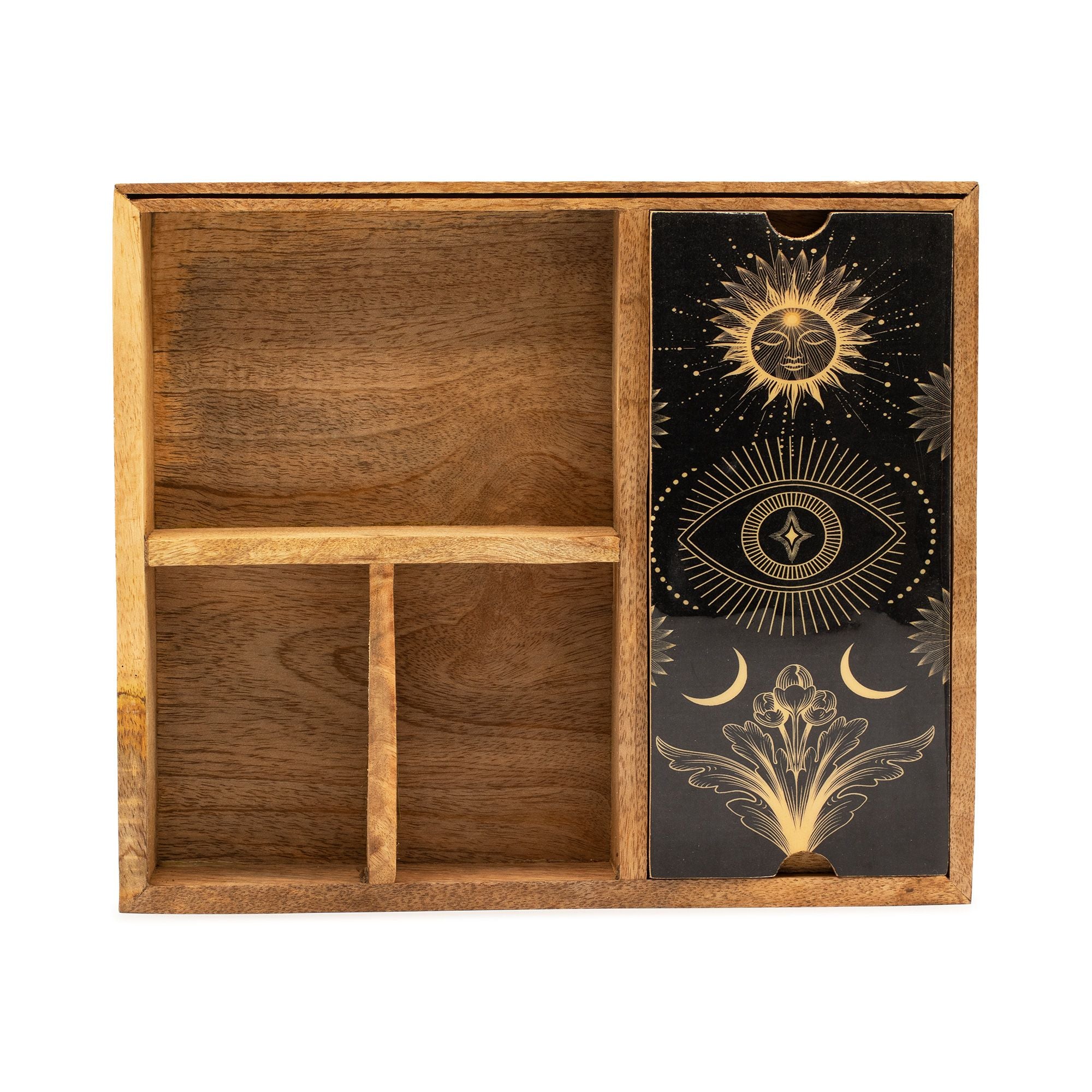 Four Section Tarot Box with Card Holder 🇬🇧