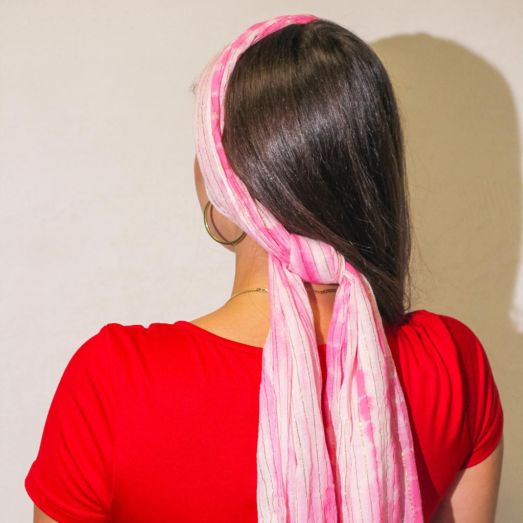 Nomad Sari Party Shine Scarf – Perfect Pink (180×50cm) 🇬🇧