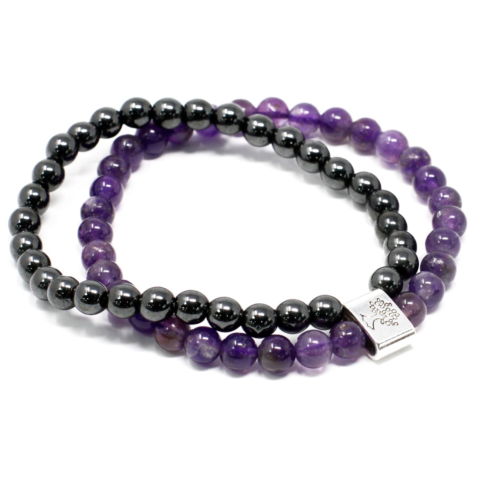 Magnetic Gemstone Bracelet - Amethyst 🇬🇧