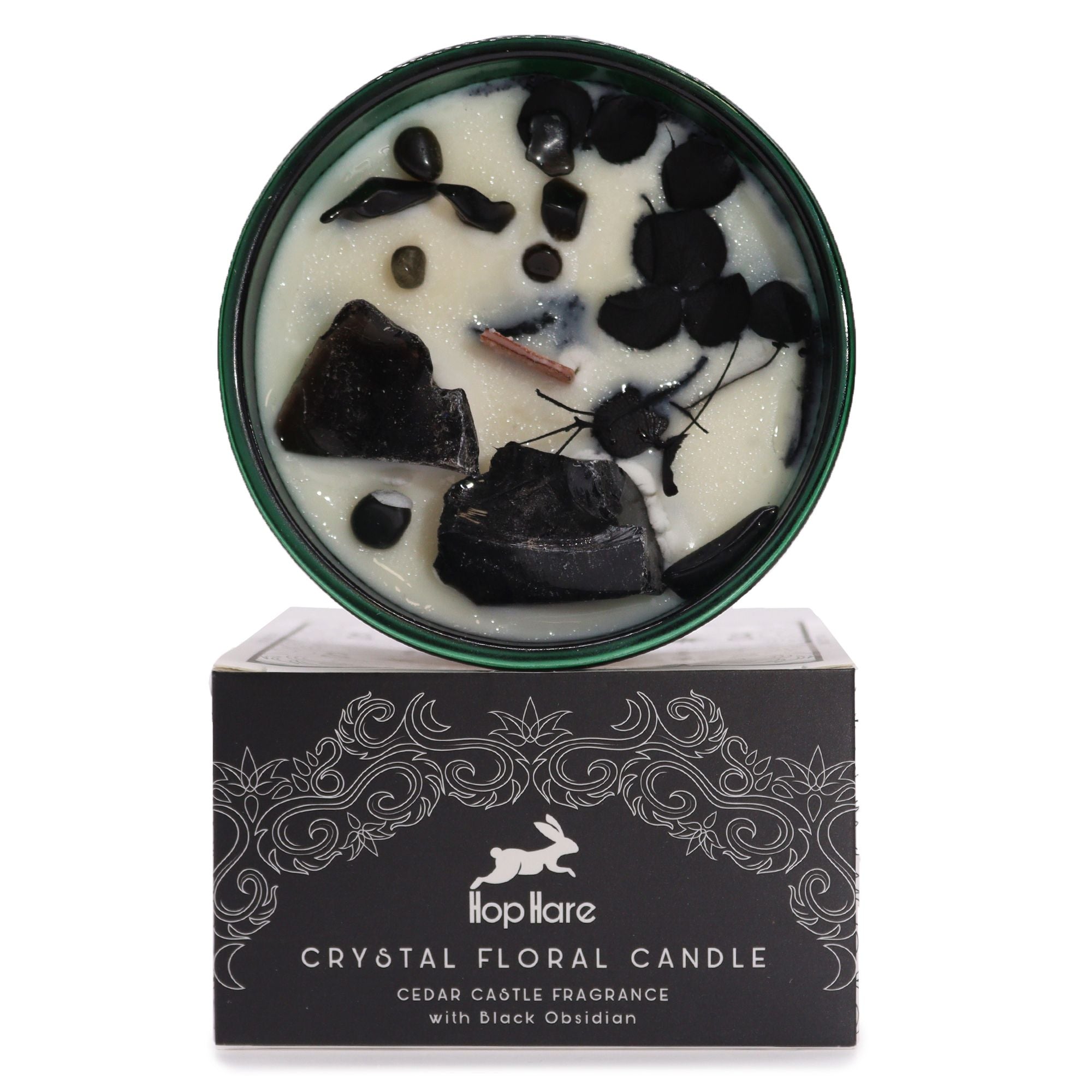 Hop Hare Crystal Magic Flower Candle - The Knight of Swords 🇬🇧
