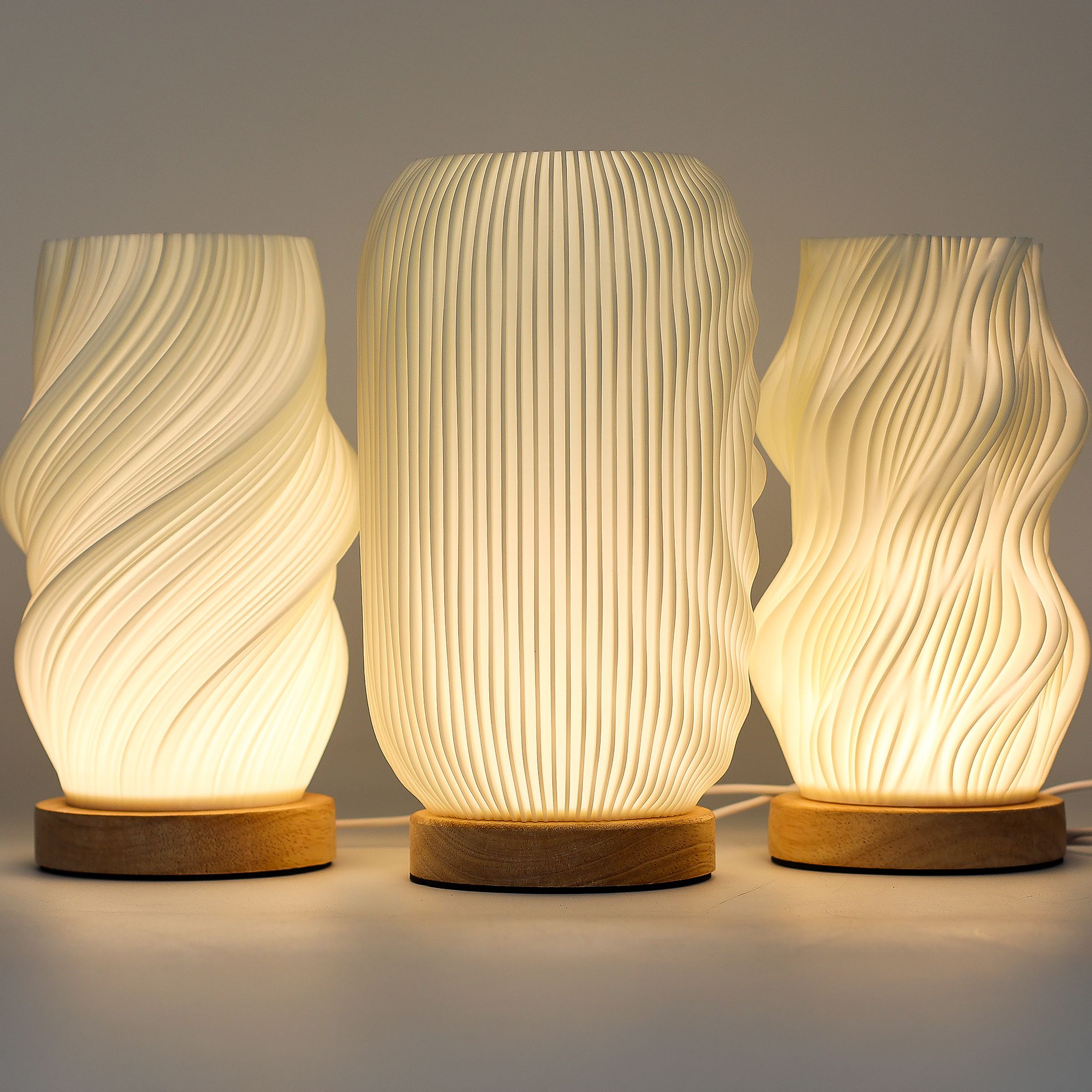 New Wave Lamp - USB - 3 settings - Cloud Twisted 🇬🇧