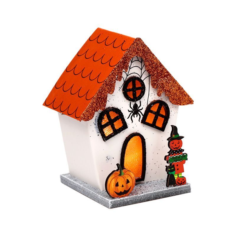 Spooky Spider Pumpkin House Halloween LED Decoration 🇬🇧