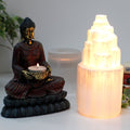 Natural Selenite Tower Lamp - 20 cm 🇬🇧