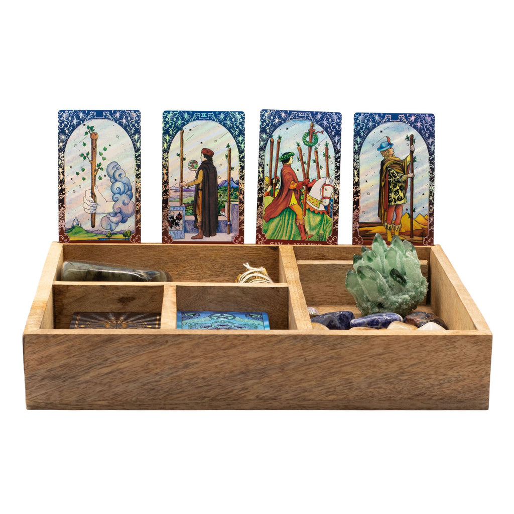 Four Section Tarot Box with Card Holder 🇬🇧