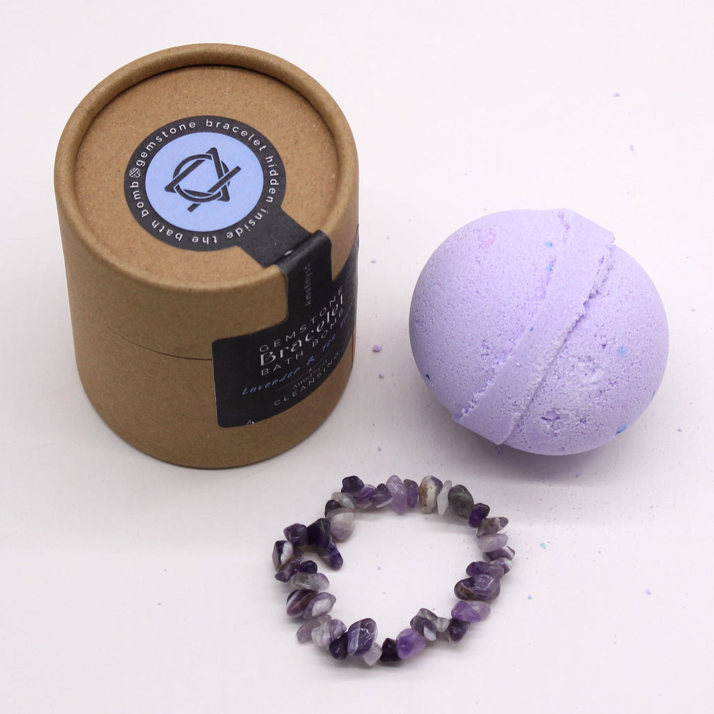Amethyst Gem Bracelet Bath Bomb 🇬🇧