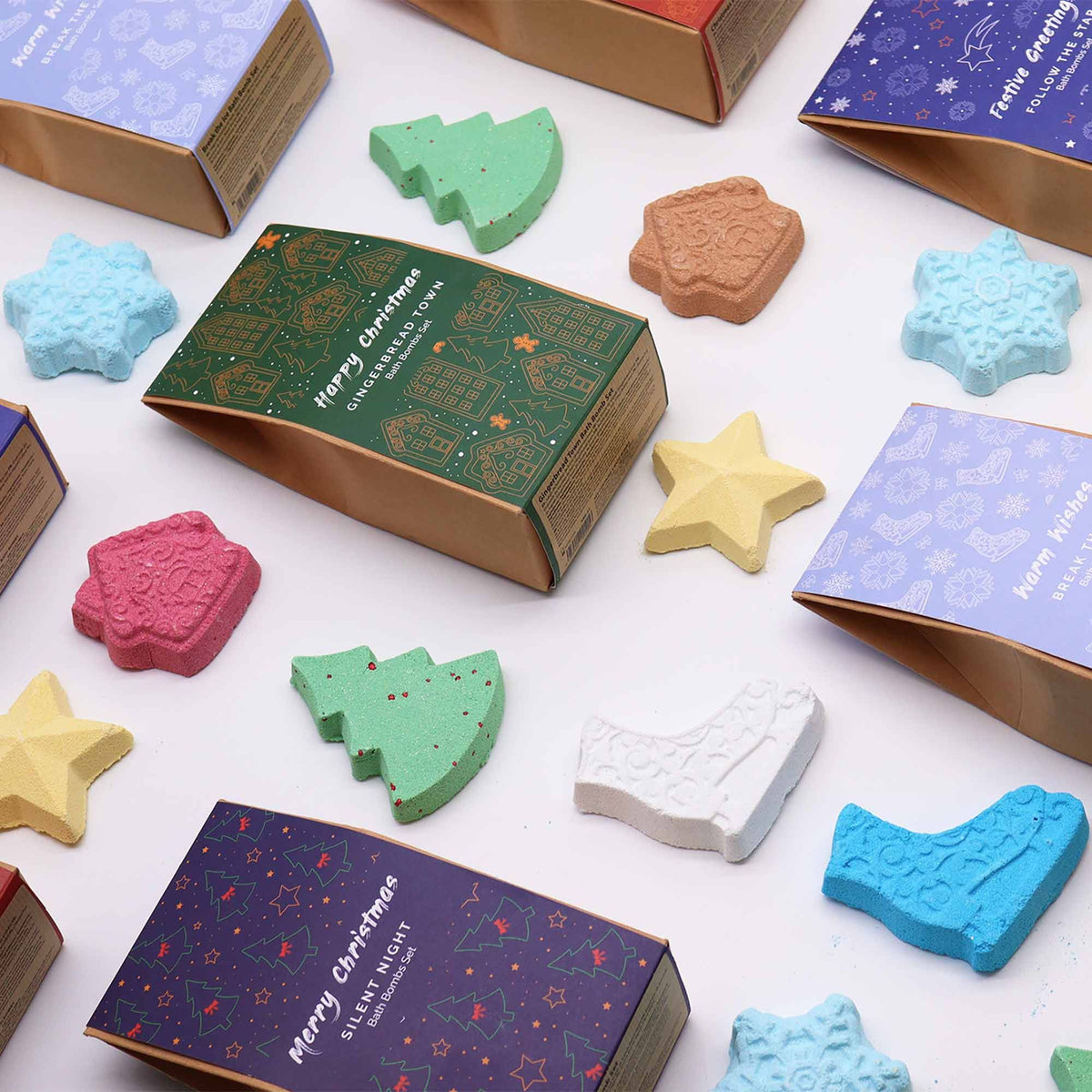 Gingerbread Town Christmas Bath Bomb Gift Pack 🇬🇧