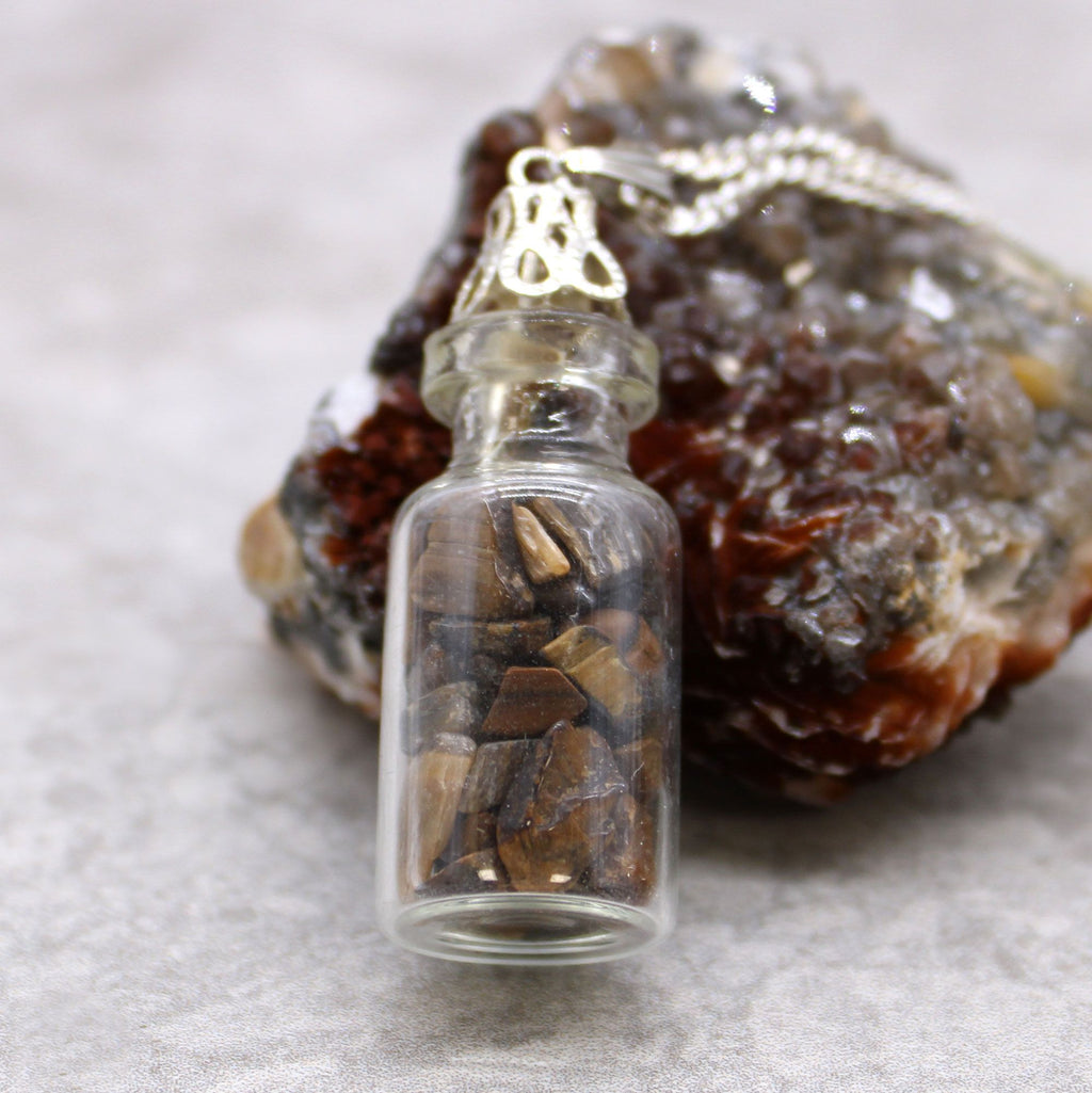 Bottled Gemstones Necklace - Amethyst 🇬🇧