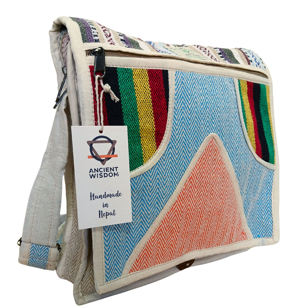 Hemp Laptop Messenger Bag - Triangle 🇬🇧